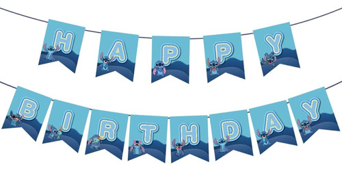 Banner De Cumpleaños Para Lilo Y Stitch, Lilo Y Stitch Decor