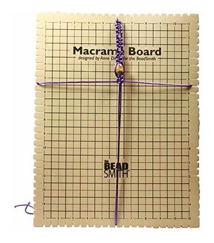 Tablero De Macramé The Beadsmith, 11.5 X 15.5 Pulgadas, 0.5