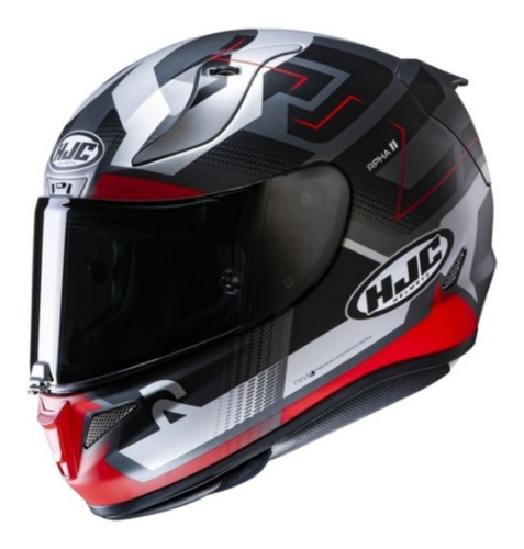 Capacete Hjc Rpha 11 Nectus Cinza Vermelho Tri-composto