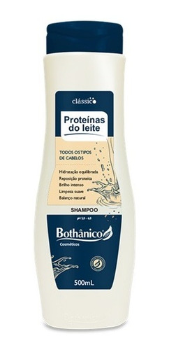 Shampoo Proteínas Do Leite 500ml Reposição Proteic Bothânico