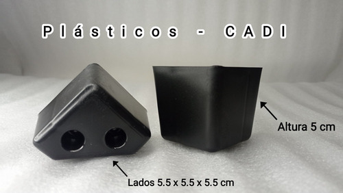 Para Triangular 5cm Sofás Salas Muebles Tapicería 100 Pzas Negro