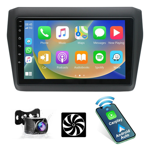 Estéreo Car Play 4+64gb Para Suzuki Swift 2018-2023 Gps 4g