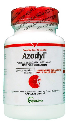 Vétoquinol Azodyl 90 Caps Probióticos Naturales Salud Renal