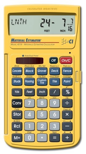 Calculated Industries 4019 Calculadora De Estimación De Mate