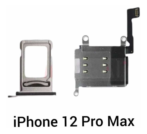 Imagen 1 de 1 de Lector Sim Dual + Porta Sim iPhone 12 Pro Max