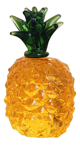 Joonor Cristal Piña Estatua Ornamento Decorativo Artificial 