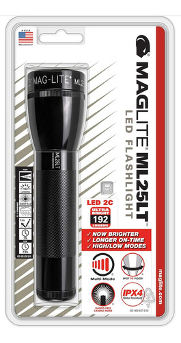 Linterna Clasica Led Maglite Ml25lt 2-cell C 337 metros