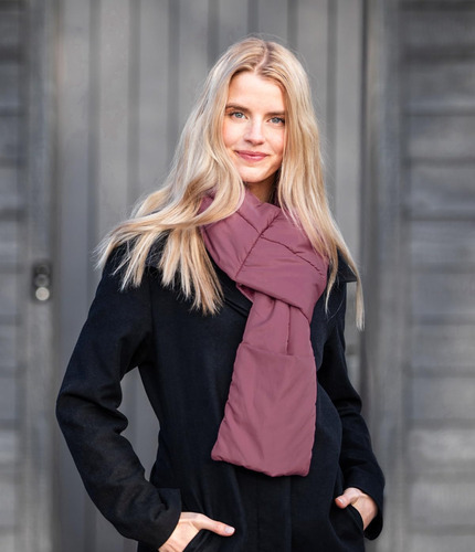 Bufanda Puffer Britt S Knits Para Mujer Invierno Estilosa Color Diseño De La Tela Talle