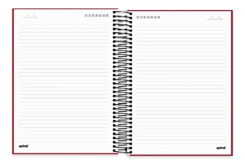 Caderno Universitário Capa Dura 10 Matérias 160fls 200x275mm Cor Vermelho