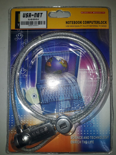 Guaya De Seguridad Para Laptop Cable Lock 