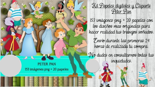 Peter Pan Clipart Y Papeles N252