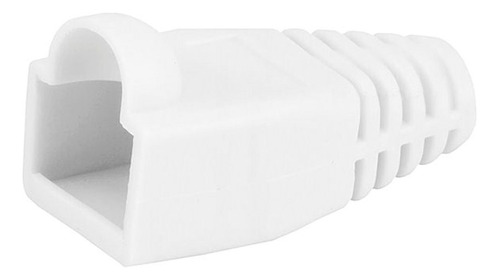 50pcs Rj-45 codificado Alivio Tension Bota Color Blanco