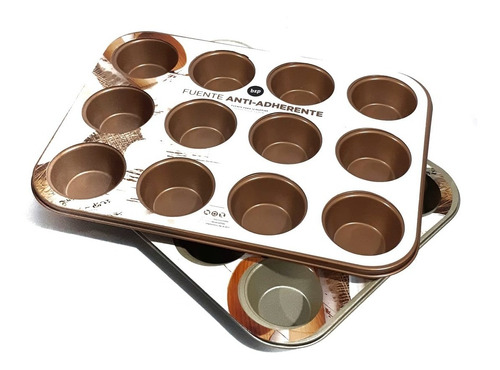 Molde Muffins X 12 Cupcakes Horno Antiadherente Sheshu Home