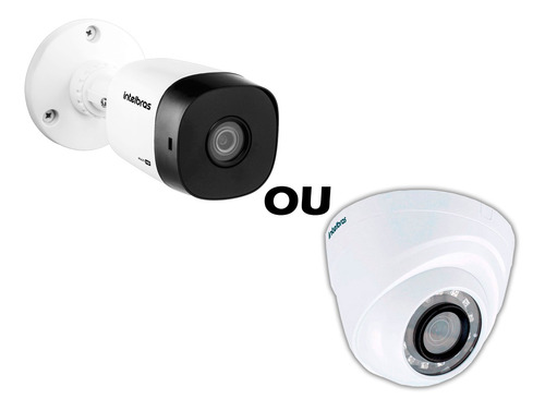 Kit Cftv 4 Câmeras Multi Hd 720p 1mp Dvr Intelbras Mhdx 1104