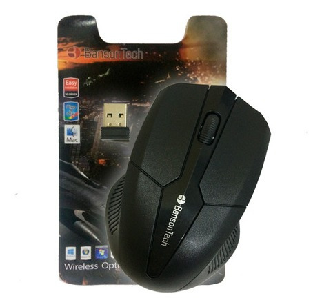 Mouse Optico Wireless 2.4ghz Bansontech Sem Fio Qualidade