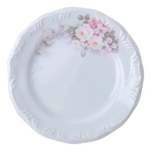 comprar Jogo 12 Pratos Rasos Porcelana Schmidt Eterna Envio 24 Hrs