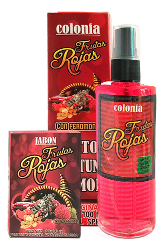 Mini Kit Loción Frutos Rojos - ( Jabón Y Perfume Esotérico)