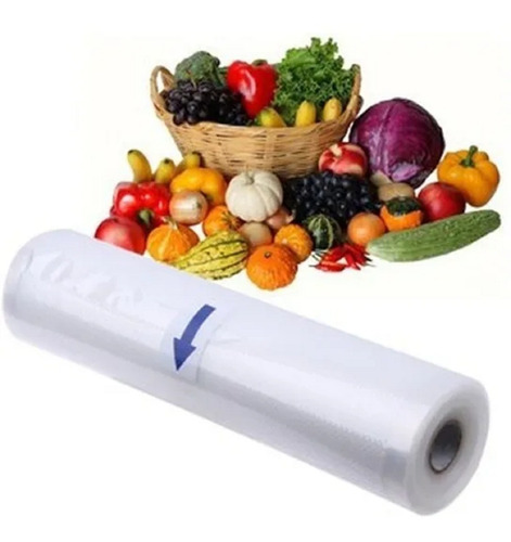 Imagen 6 de 6 de Pack X10 Rollo Sellar Vacio Bolsas Para Sellar Al Vacio 5mts