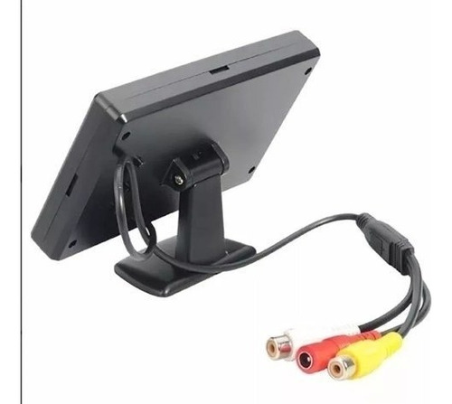 Monitor Tela Lcd Perua Escolar Câmera De Re + Camera Frontal