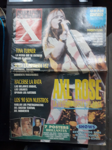 Revista Generación X N° 10 Axl Rose