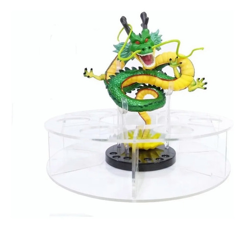 Figura Shenlong 16cm Altura + Base Acrílico Esferas De 3.5cm