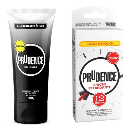  Preservativo Y Gel Lubricante Neutr Prudence Retardante X12