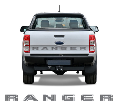 Adesivo Faixa Tampa Traseira Ford Ranger Cor Grafite