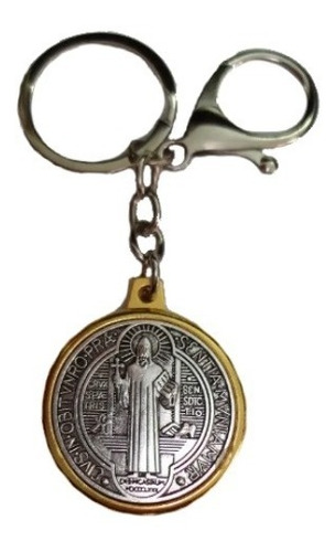Llavero Medalla San Benito Santo Protector
