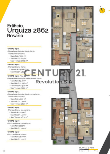Imagen 12 de 12 de Monoambiente Al Contrafrente Con Balcon 31.90 - Zona Pichincha