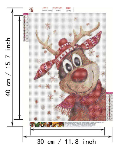 . 5d Bricolaje Regalo De Navidad Completo Taladro Diamante