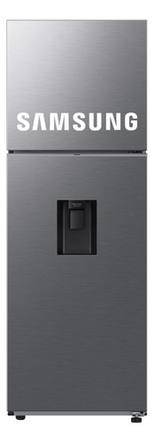 Refrigeradora Samsung 341lt Topmount Freezer Con Dispensador Color Plateado