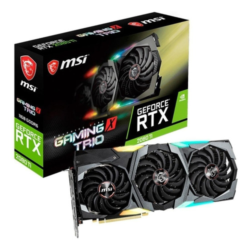 Tarjeta de video Nvidia MSI  Gaming X Trio GeForce RTX 20 Series RTX 2080 Ti GEFORCE RTX 2080 TI GAMING X TRIO 11GB