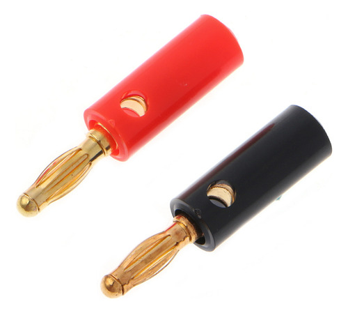 Cable De Bocina O Chapado En Oro De 4 Mm, Rosca Tipo Banana