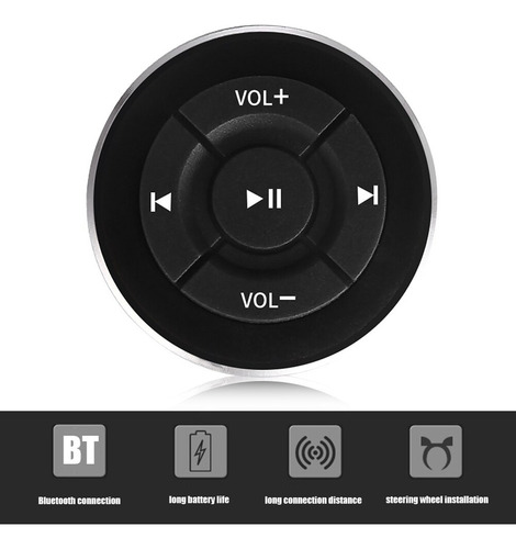 Control Remoto Inalámbrico Bluetooth, Volante De Coche,