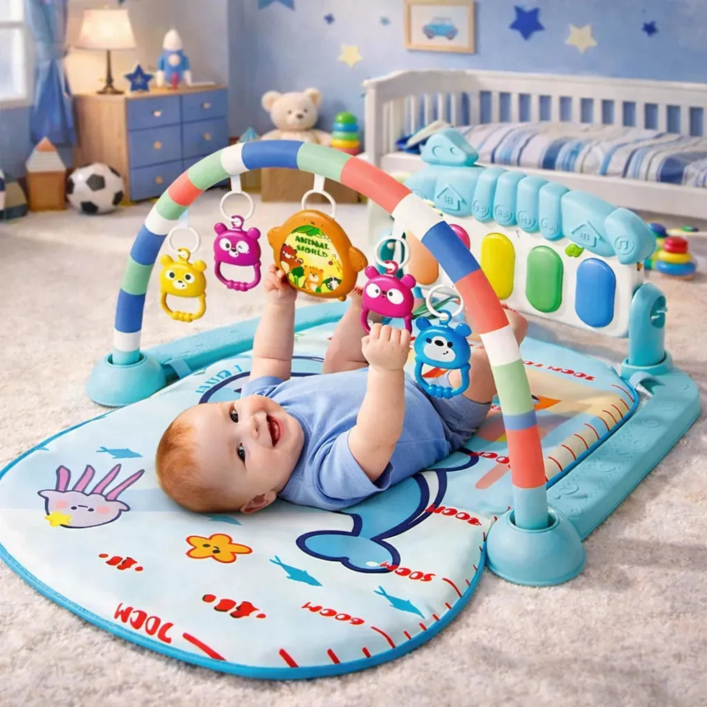 Tapete Bebê de Atividades Musical com Piano Interativo