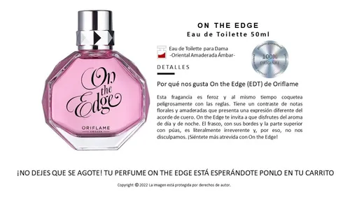 Perfume on the edge oriflame sale