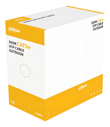 Cable Utp Cat 5e 305m Exterior Cobre Anti Flama Dahua