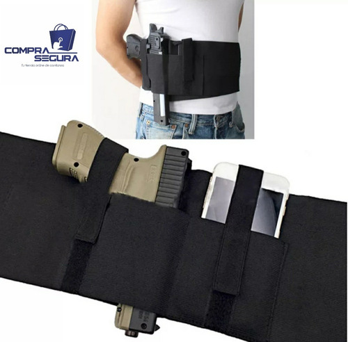 Imagen 4 de 5 de Funda De Pistola De Transporte Oculto Banda Elástica Táctica