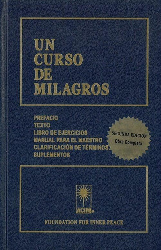 Un Curso De Milagros C/ Suplementos - Tapa Dura - Continente