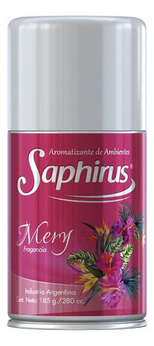 Aromatizador De Ambientes En Aerosol Saphirus 185gr