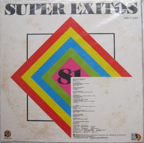 Superexitos 81 / Lp Vinilo Acetato