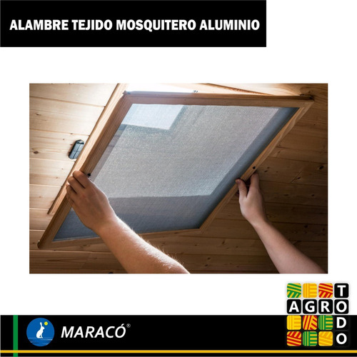 Imagen 4 de 8 de Tejido Aluminio Mosquitero Rollo 1.5x100m 3 Sin Interes 7298