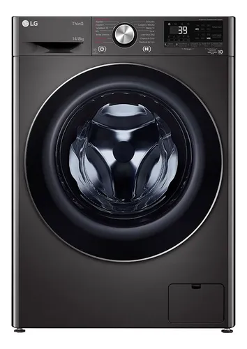 Lava E Seca Smart LG Vc2 Black Inox 14kg 220v Cv9014bc2a