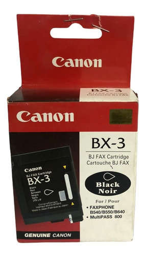 Cartucho Canon Bx-3 Negro Nuevo Y Facturado