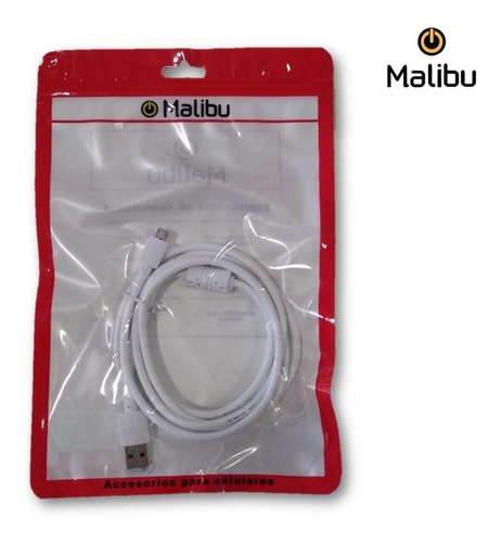 Imagen 2 de 7 de Cable Usb A Tipo C 3 Metros Con Filtro Malibu