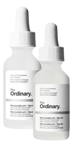 Suero Serum The Ordinary Niacinamida Al 10% + Zinc 1% 2 Pack Mixta Día/noche