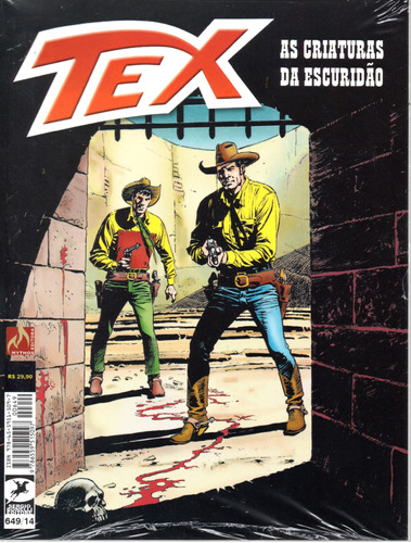 Tex N° 649 - As Criaturas Da Escuridão - 116 Páginas Em Português - Editora Mythos - Formato 16 X 21 - Capa Mole - 2023 - Bonellihq Cx223 Fev24