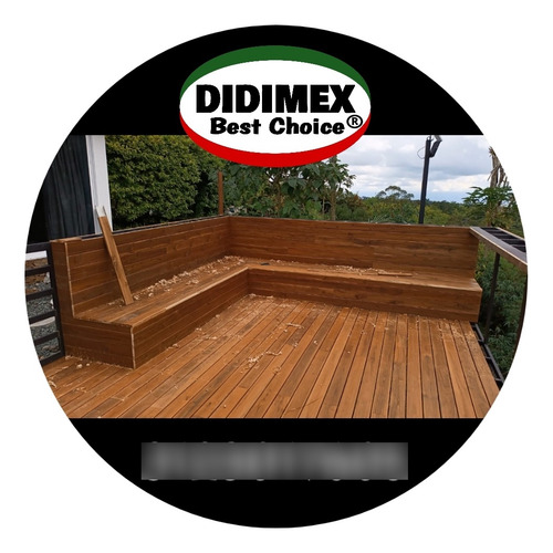 Madera Teca Piso Deck Natural