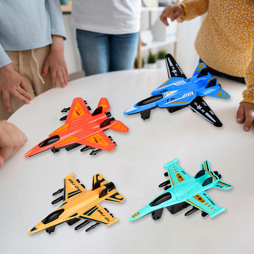 4 Piezas De Modelos De Aleación De Metal, Aviones Para