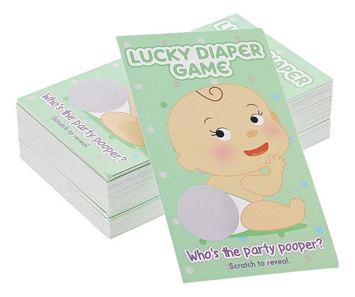 Tarjetas Rasca Y Gana De Paper Junkie Baby Shower, Juego De 